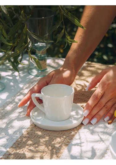 Sima-lend & Magistro Çay Ve Kahve Kupası 270 Ml "beyaz Kar" Fincanlı 430746975 Beyaz