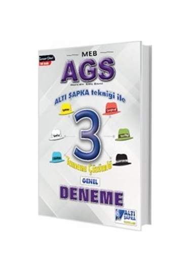 Meb-ags Altışapka Tekniği İle 3 Tamamı Çözümlü Deneme / Kolektif