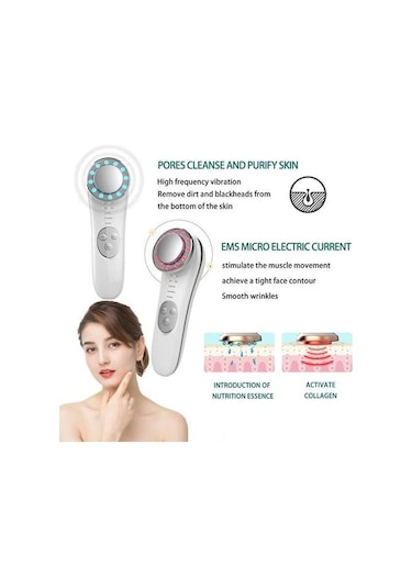 Yüz Masajı Gençleştirme Cihazı Kırışıklıkları Temizleme Ve Cilt Sıkılaştırma Cilt Bakım Araçları Kaldırma Masaj Makinesi Led Maskesi 8bpb4z Beyaz