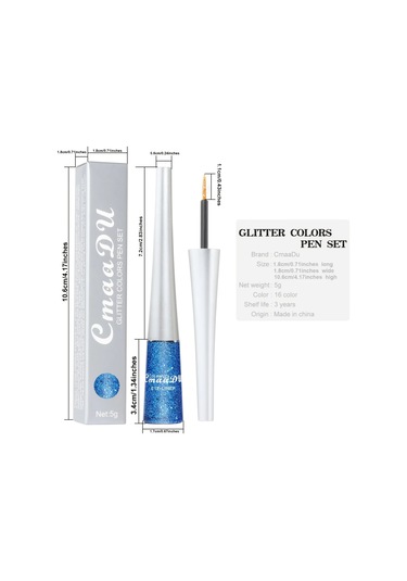 1 Adet Renkli Eyeliner Uzun Ömürlü Su Geçirmez Solmayan, Başlangıç Dostu Sahne 09 Tam Boyut Dark Topaz