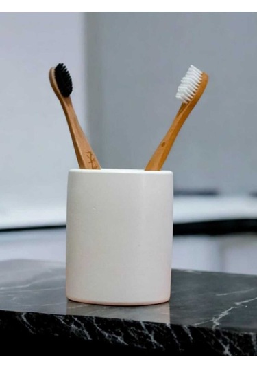 Banyo Seti Diş Fırçalık, Diş Macunluk, Makyaj Organizeri,kalemlik Beyaz