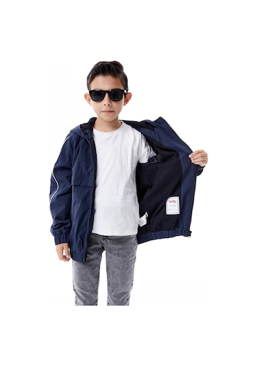 Benitto Kids Erkek Çocuk Kapüşonlu Yağmurluk 51362 Lacivert