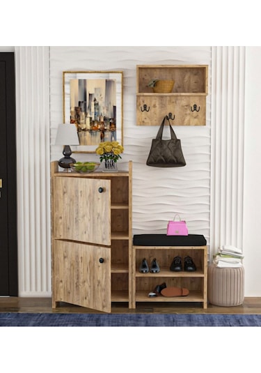 Wood House Nare Çam Portmanto