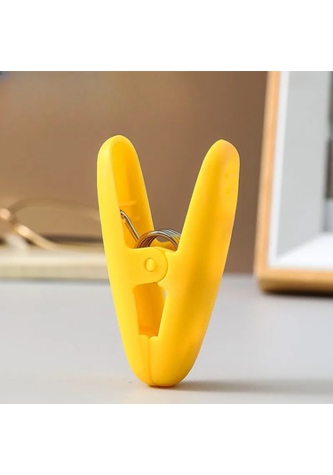 Sarı-5 Adet-5 Adet Plastik Küçük Klip Rüzgar Geçirmez Klip Kurutma Mandal İç Çorap Depolama Yorgan Elbise Kurutma Klipsi Elbise Mandalları