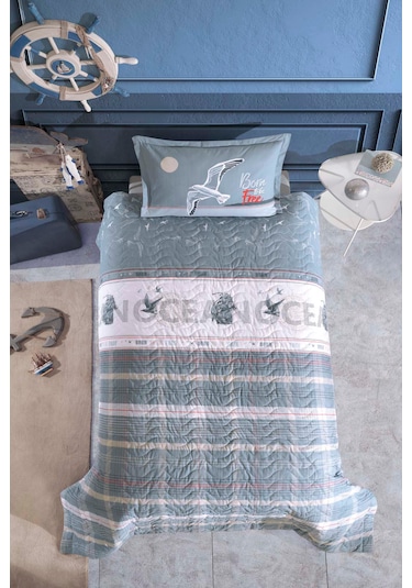 Ranforce %100 Pamuk Tek Kişilik Dört Mevsim Set Ocean