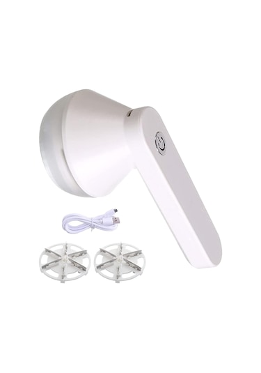 Elektrikli Tüy Alma Makinesi, Usb Şarjlı, Kazak Tıraş Makinesi Beyaz