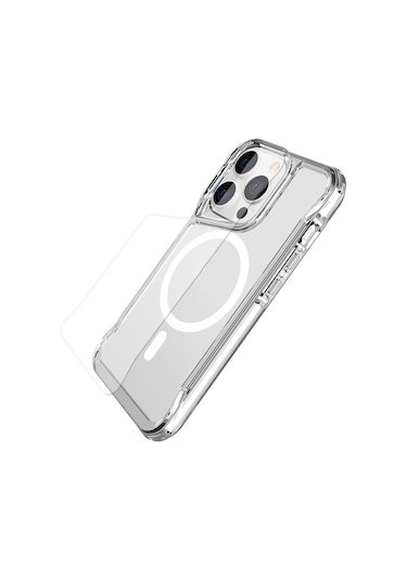 İphone Uyumlu  14 Pro Max Kılıf Zore Magsafe Şarj Özellikli T-max Magsafe Kapak