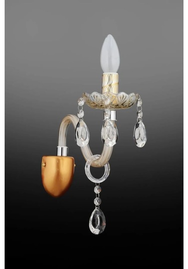 İstanbul Avize Almira Tekli Krem Damla Taşlı Aplik