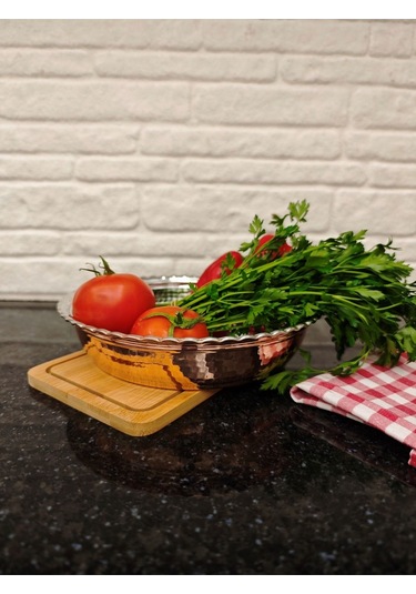 Modabakir Bakır Salata Kase, Bakır Paşa Sahani 20 Cm
