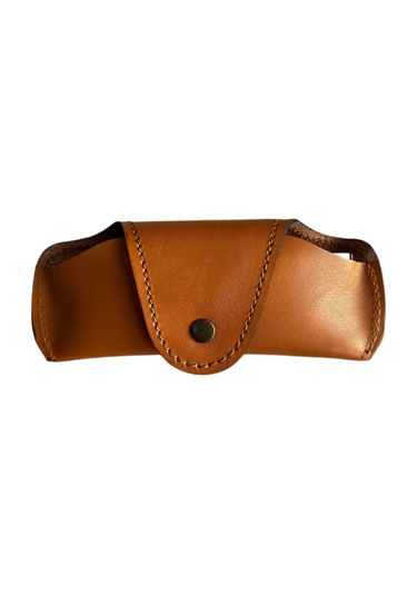 Lnleather Gerçek Deri Gözlük Kılıfı Açık Kahve 95838127