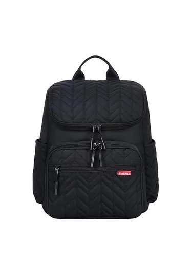 Wangxi Siyah Anneler İcin Buyuk Kapasiteli Temel Gereksinimleri Tasima Ve Seyahat Puset Kullanimi İcin Sirt Cantasi Siyah