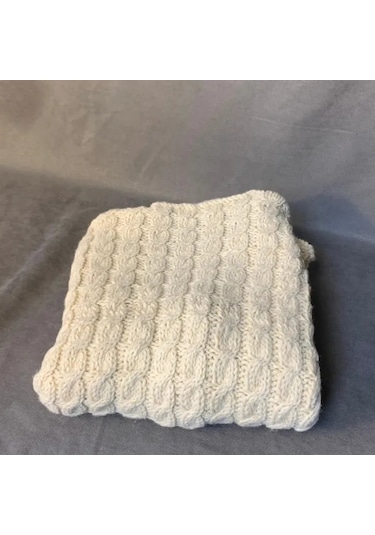 Uretti - Kadir 7704 - El Örgüsü Unisex Çocuk Yün Hırka - 8 / 10 Yaş Bej