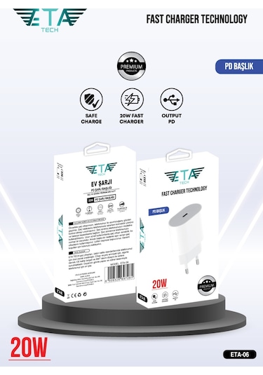 Usb-c Hızlı Şarj Adaptörü Apple İphone 11-12-13 Apple İphone 14 İphone 15 Uyumlu Hızlı Şarj 20 Watt