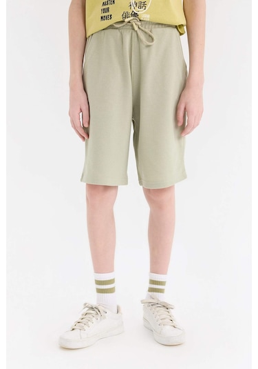 DeFacto Erkek Çocuk Beli Lastikli Cepli Pike Şort B5925A825SMKH271