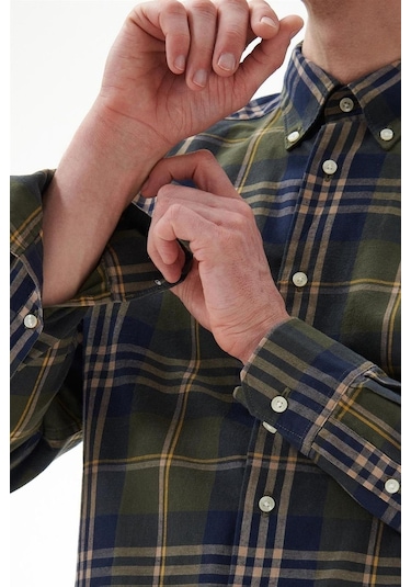Barbour Erkek Edgar Tailored Gömlek Ol51 Olive-ol51 Olive Yeşil