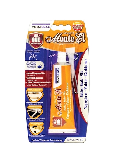 Vodaseal Monte-et Yapıştır-yalıt-doldur Macunu Tüp Beyaz - 75 Gr.