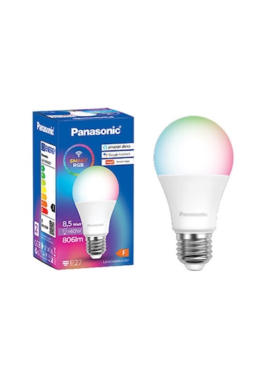 Panasonic Wifi BT RGB Uygulamalı E27 Akıllı Led Ampul