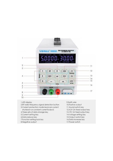 Yihua 3005D Güç Kaynağı 5A 0.30V Program Kontrollü Dc Psu