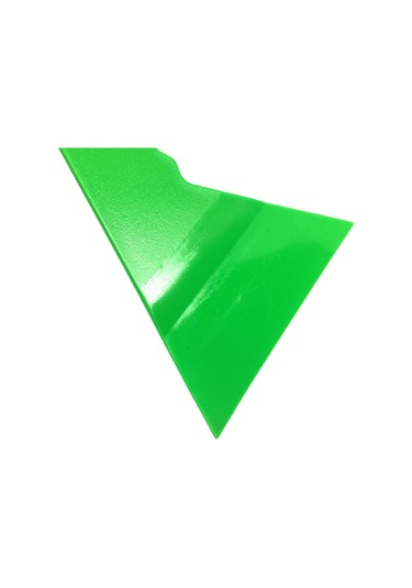 Uzun Saplı Eğik Ragle Arka Cam Filmi Çekme Aparatı Yeşil 33x13cm Onf103