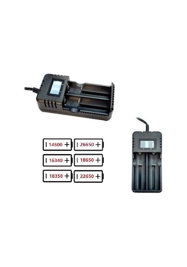 HD-8991B USB Lityum Pil Akıllı Şarj Aleti BMS Destekli - 2'li