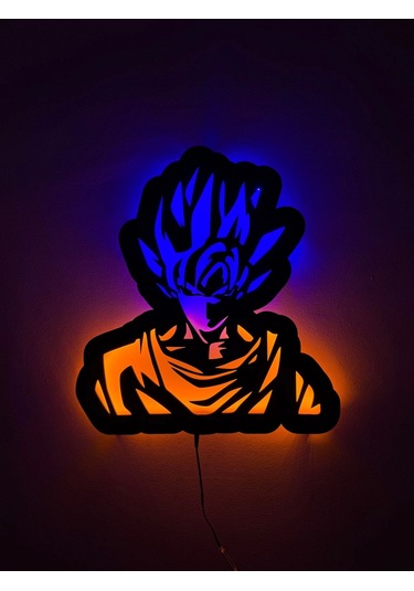 Anime Son Goku Led Işıklı Tablo