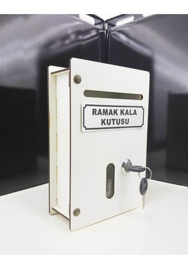 Beyaz Küçük Boy Ahşap Ramak Kala Kutusu