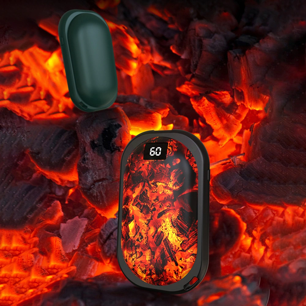 Qingmipy Usb Şarjlı 3 Seviye Isıtma Eli Isıtıcı 5000mah Power Bank Içinli Taşınabilir Mini Isıtıcı Kış Hediyesi Beyaz