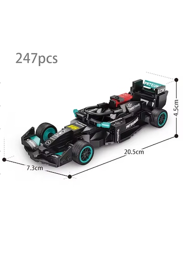Teknik Mercedes Yarış Arabası F1 Lego Araba Yapı Blok Oyuncak Araba - 237 Parça