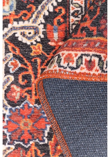 Folk Vintage Desenli Dokuma Taban Dekoratif Renkli Halı Ba 07