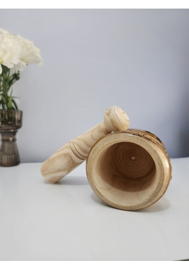 Hbs Art Design Doğal Kabuklu Havan Büyük Boy