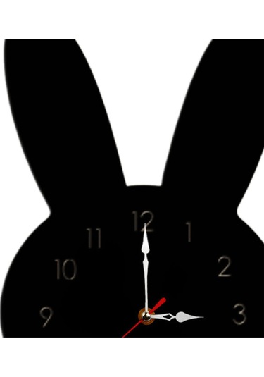 Homyl Sessiz Duvar Saati Oda Süslemeleri Çocuk Ev Ofis Siyah Siyah Çok Renkli