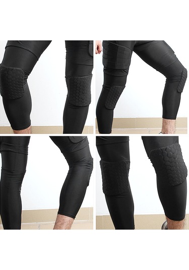 Moveevo Spor Aktivite Knee Sleeve: Darbe Emici, Havalandırıcı, Basketbol-trekking İçin Uzun Bilekli Koruyucu - Siyah, M Beden Tek Adet Siyah