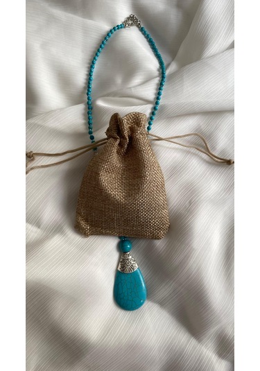 Özel Tasarım Firuze Kolye Turkuaz