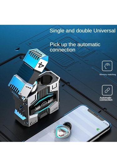 Bukrem Store BUK-M45 Bluetooth 5.3 Kulak İçi Oyuncu Kulaklık