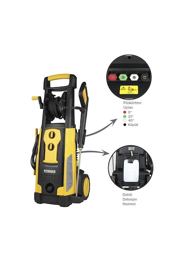 Rtrmax RTM716 Yüksek Basınçlı Yıkama 3200 W 225 Bar