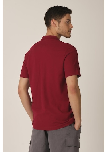 Alexander Gardi Alexandergardı Polo Yaka Erkek T-shirt Cas442940 Bordo