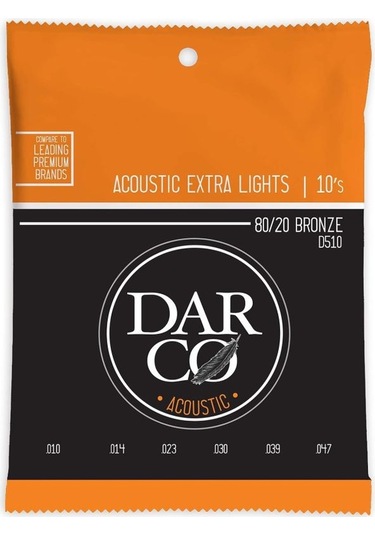 Martin Co Darco D510 80/20 Bronze Akustik Gitar Teli , Extra Light 10-47