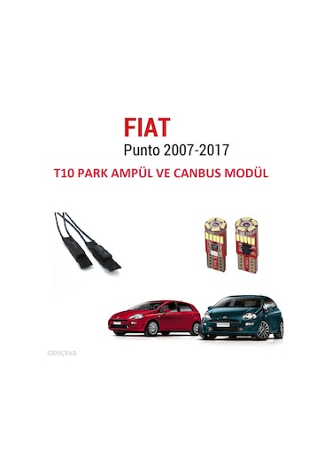 Fiat Punto T10 Plaka Led Lambası ve Canbus Modülü