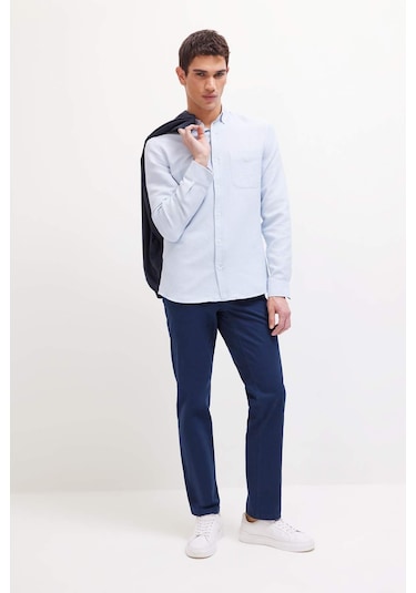 DeFacto Regular Fit Normal Kesim Yazlık Düz Paça Chino Kanvas Pantolon D7349AX25SPNV256 DeFacto Regular Fit Normal Kesim Yazlık Düz Paça Chino Kanvas Pantolon D7349AX25SPNV256