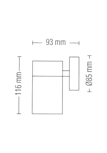 Horoz Manolya-1 Led Bahçe Armatürü - Gu10 Duy Siyah