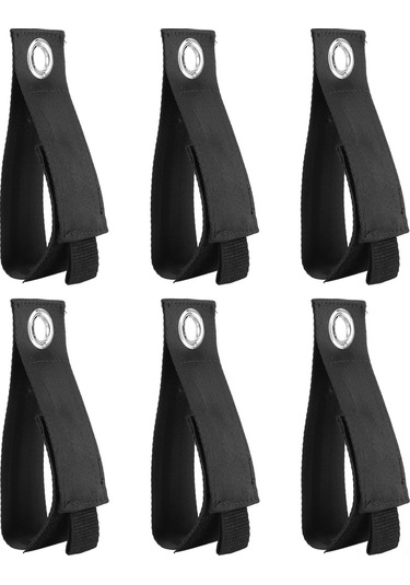 Hfambition 6 Adet Nilon Kordon Depolama Kayışı - Bahçe Su Borusu, Elektrik Kabloyu Düzenleyici - Örgü Desenli, İç/içeri Dışarı Asma Uygun