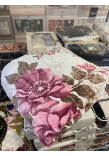 Sarar Battaniye Sarar Çift Kişilik Battaniye Friuze Krem Pudra