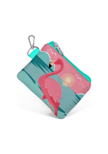 Coral High Pembe Flamingo Bozuk Para Çantası - Kız