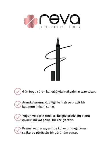Siyah Göz Kalemi & Black Eyeliner No: 530 - Vegan & Temiz Içerikli Siyah