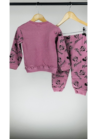 Kız Bebek 2 Li Günlük Pamuklu Takım Alt Üst Günlük Şık Set 6 24 A Mor