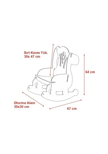 Ahşap Sallanır Çoçuk Sandalyesi Çocuk Koltuk Bebek Koltuk Sandaly (529308560) Beyaz