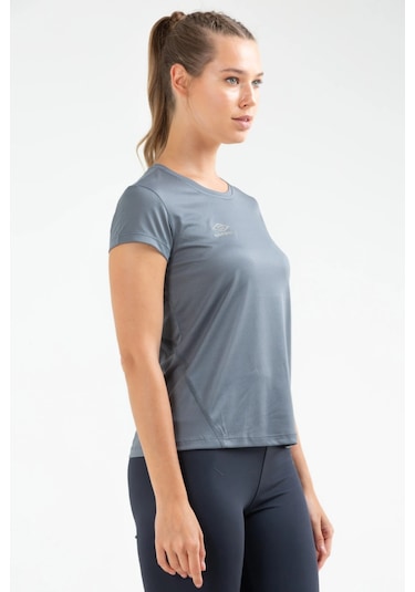 Umbro Vf-0075 Olet Kadın Gri T-shirt Siyah
