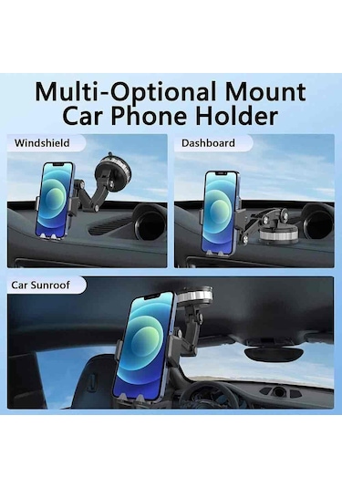 Araç İçin Telefon Tutucu Ekstra Güçlü Uzun Ve Dayanıklı Vantuz