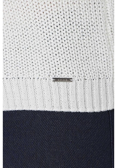 Tr 850 Slim Fit Ekru Klasik Triko Ekru