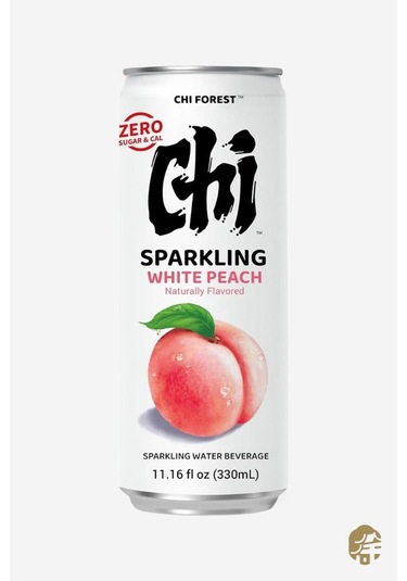Şeftali Aromali Gazli Içecek Sparkling Water Beverage White Peach Flavor - 330ml